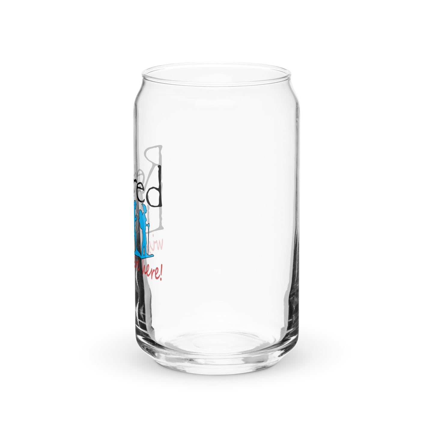 Can-shaped glass Hiking Couple