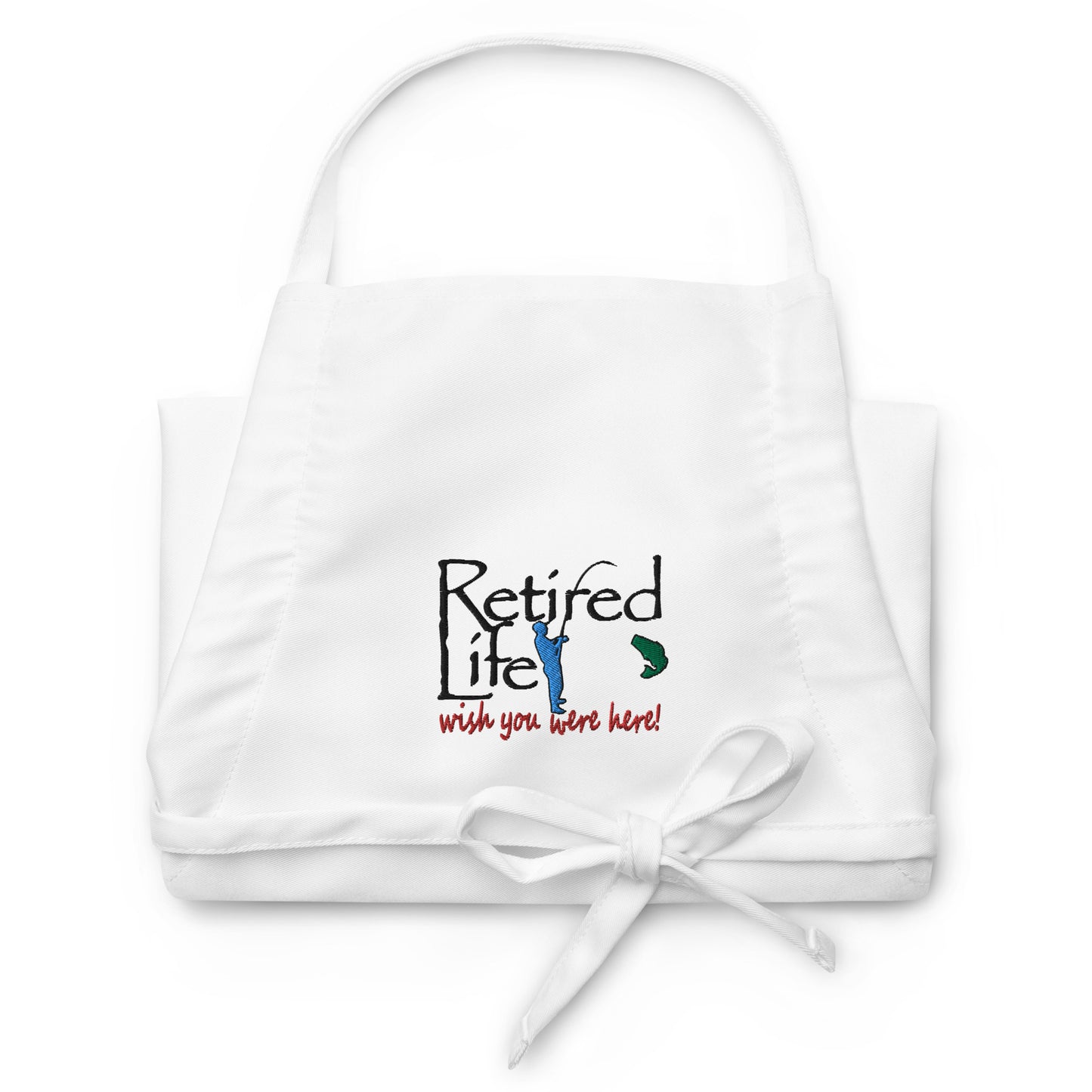 Embroidered Apron Fishing