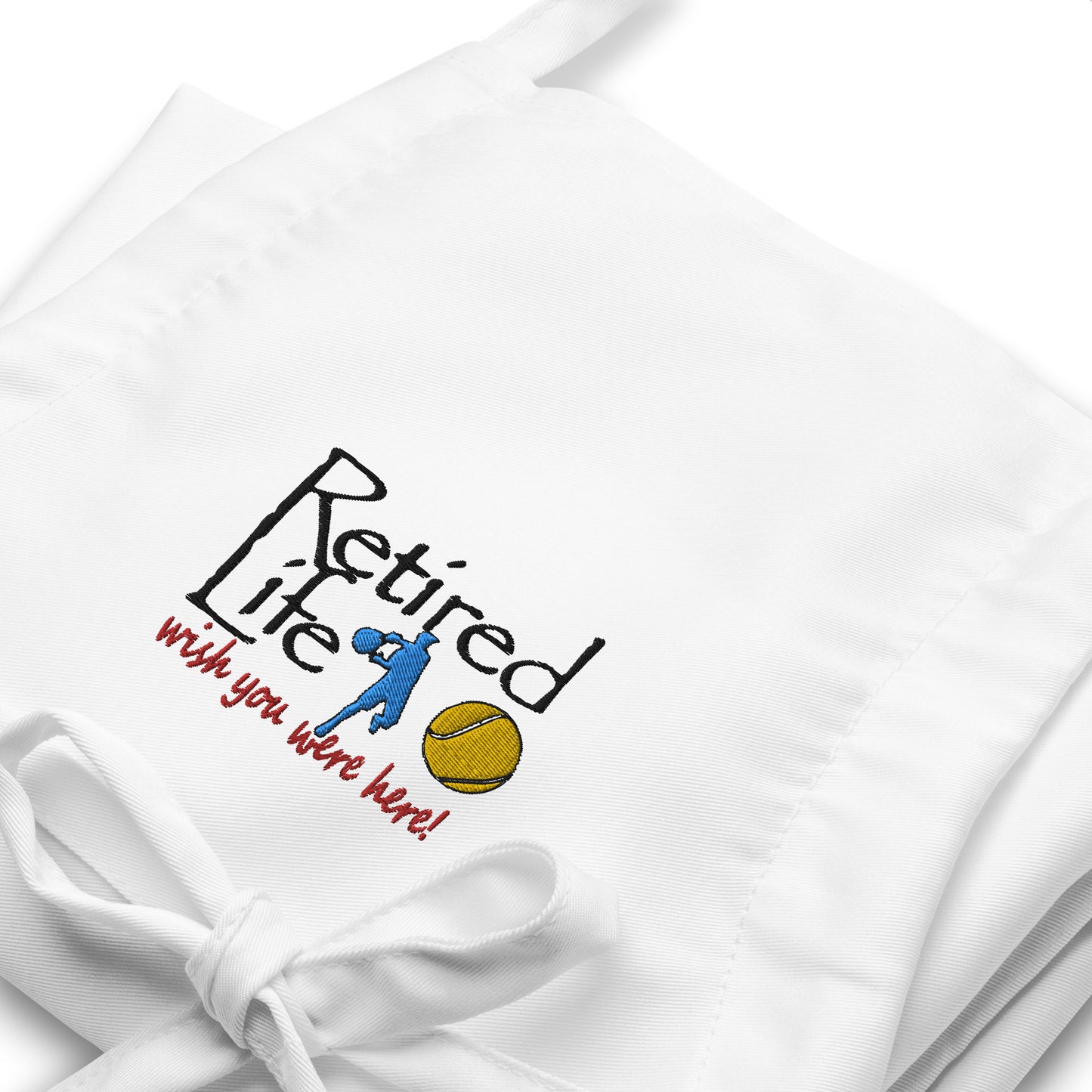 Embroidered Apron Man Tennis