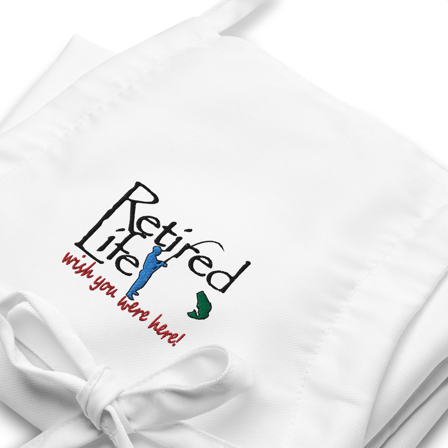 Embroidered Apron Fishing