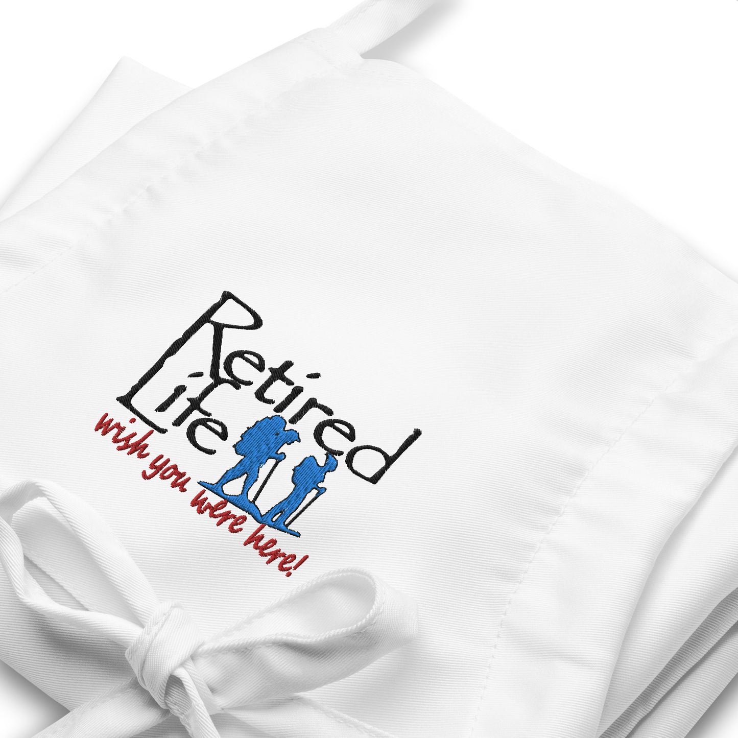 Embroidered Apron Hiking Couple