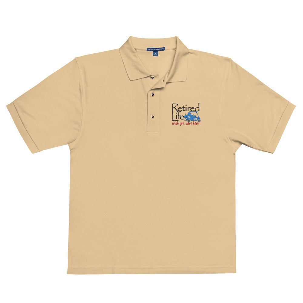 Men's Premium Polo Golf Cart Couple