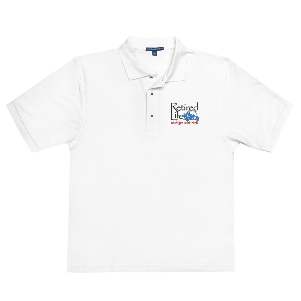 Men's Premium Polo Golf Cart Couple