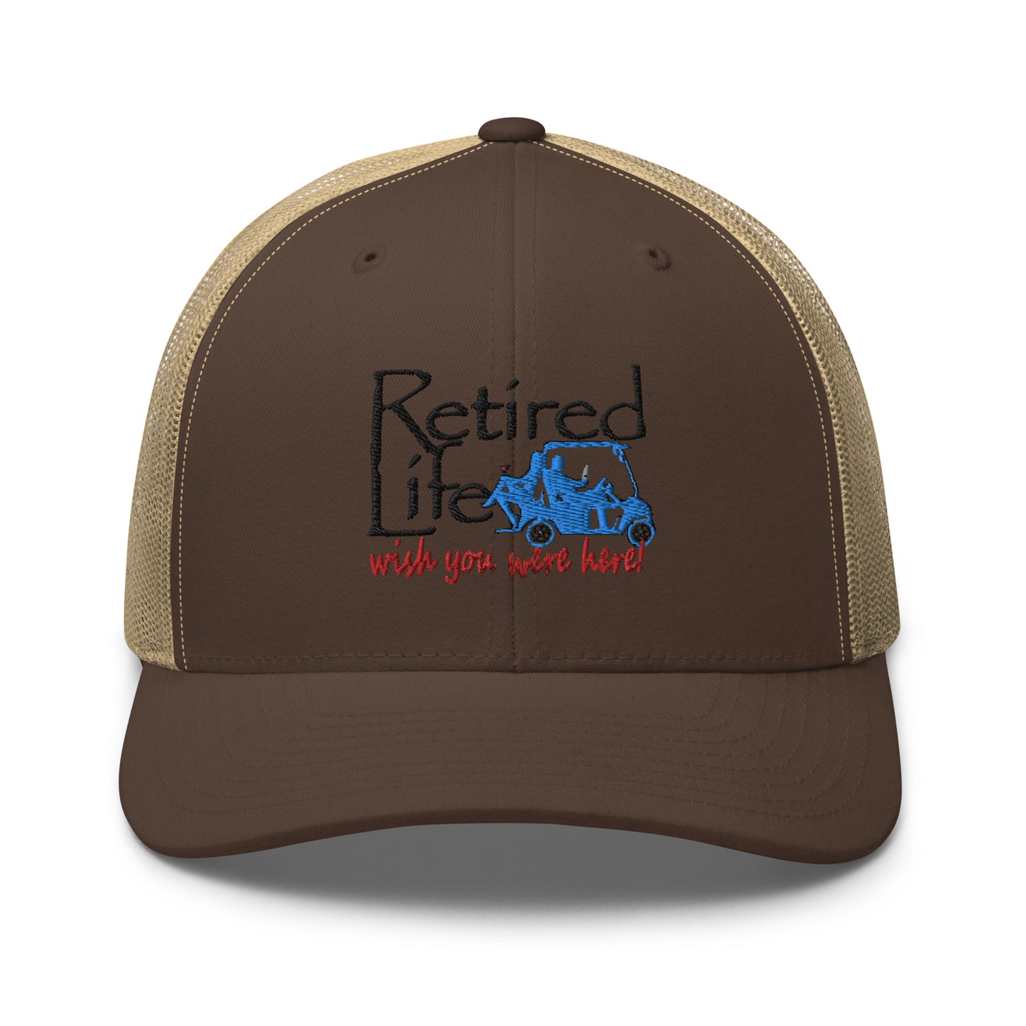 Trucker Cap Golf Cart Couple