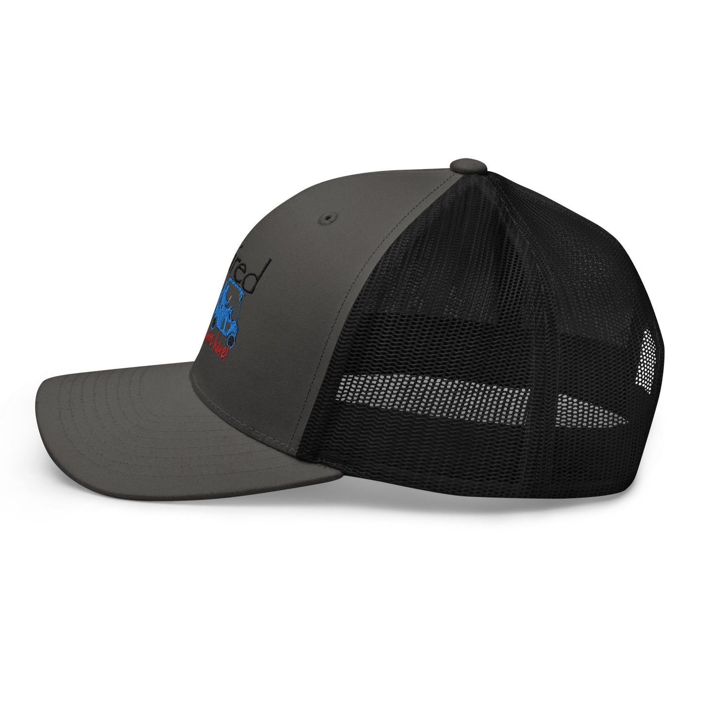 Trucker Cap Golf Cart Couple