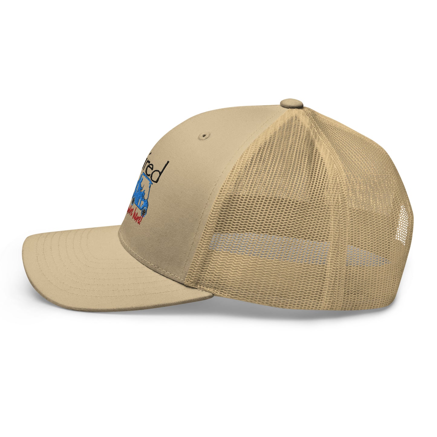 Trucker Cap Golf Cart Couple
