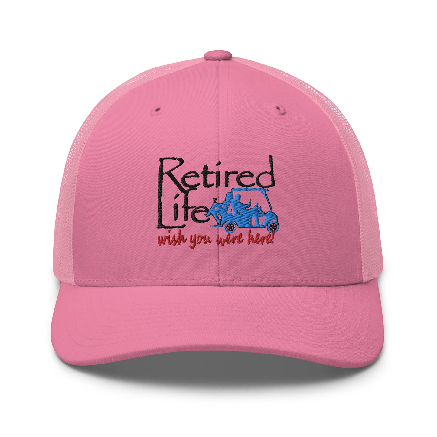 Trucker Cap Golf Cart Couple
