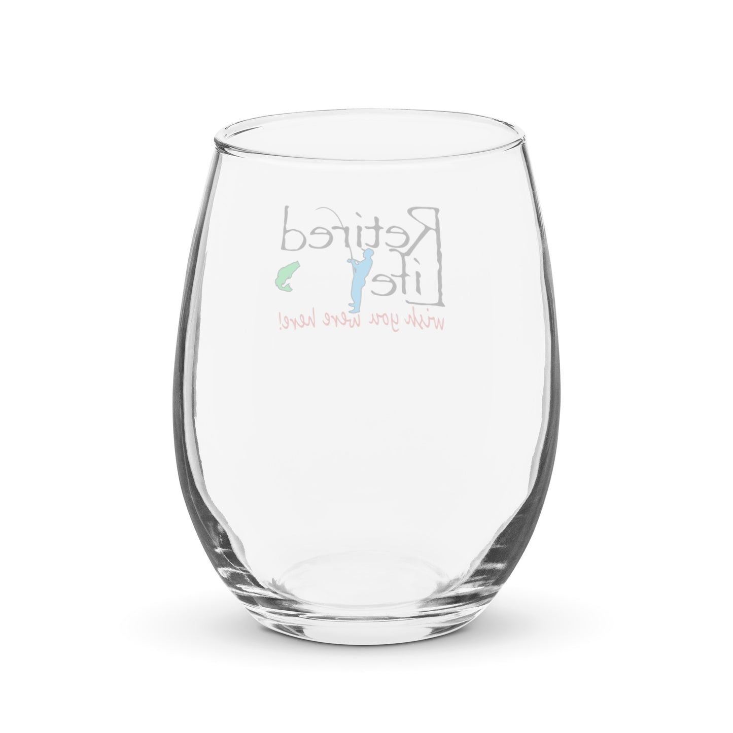Stemless wine glass Fishing