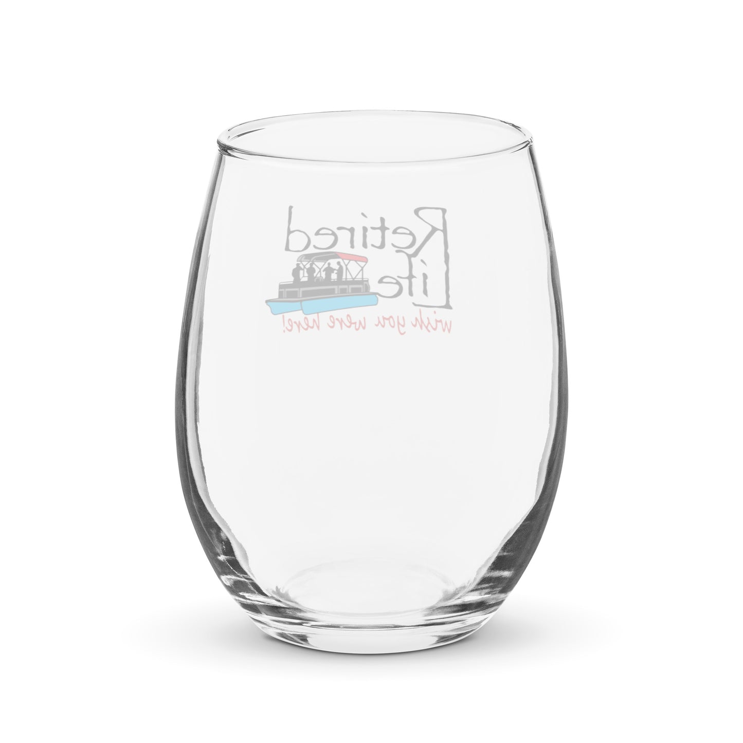 Stemless wine glass Pontoon Boat