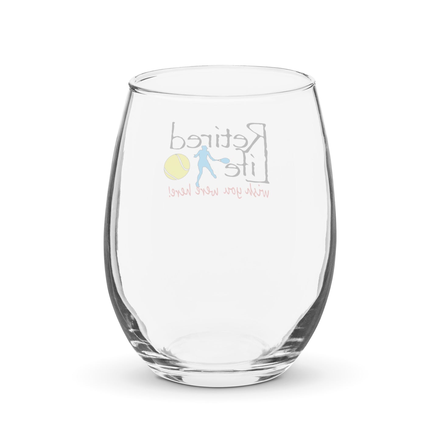 Stemless wine glass Lady Tennis