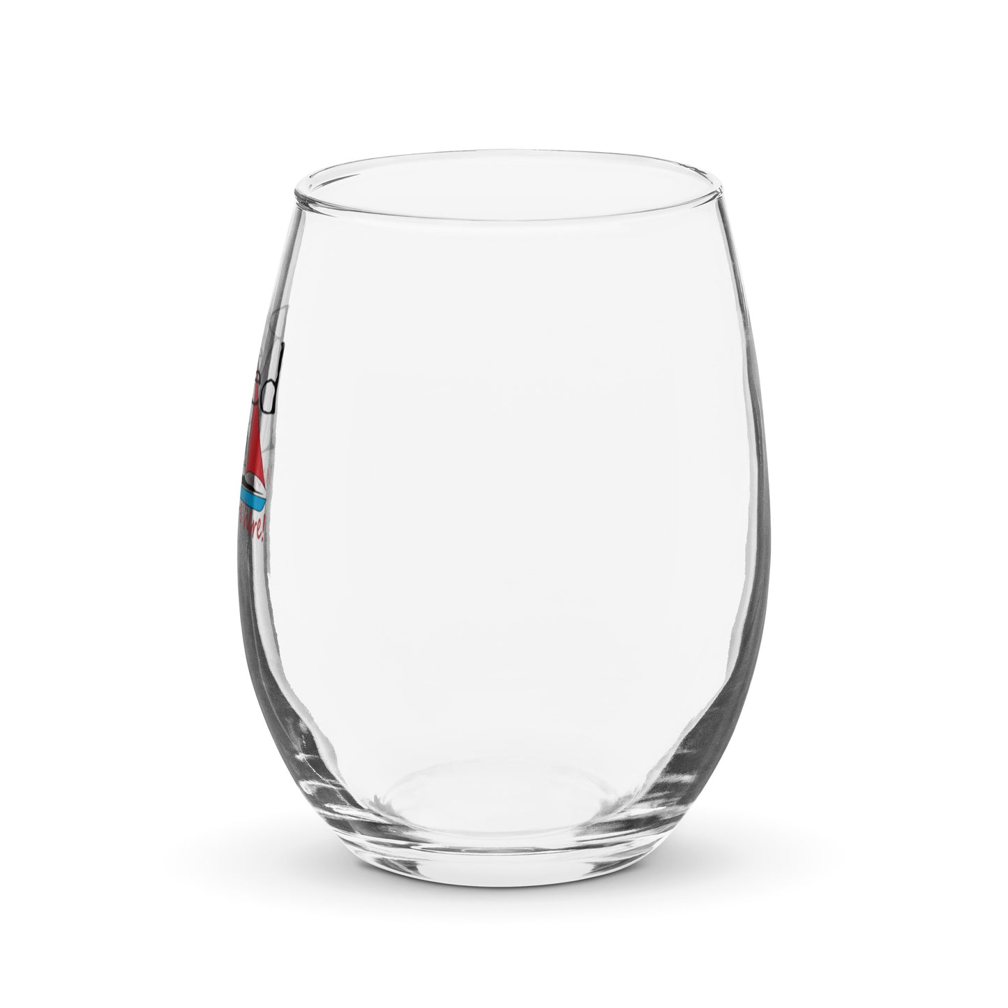 Stemless wine glass Sailboat