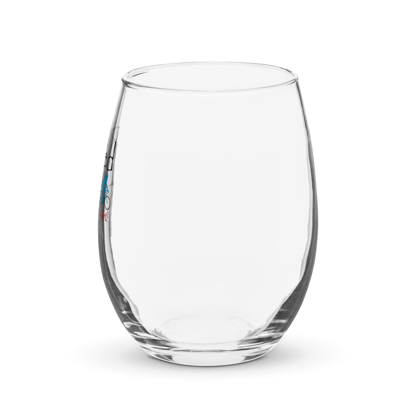 Stemless wine glass Road Bike Couple