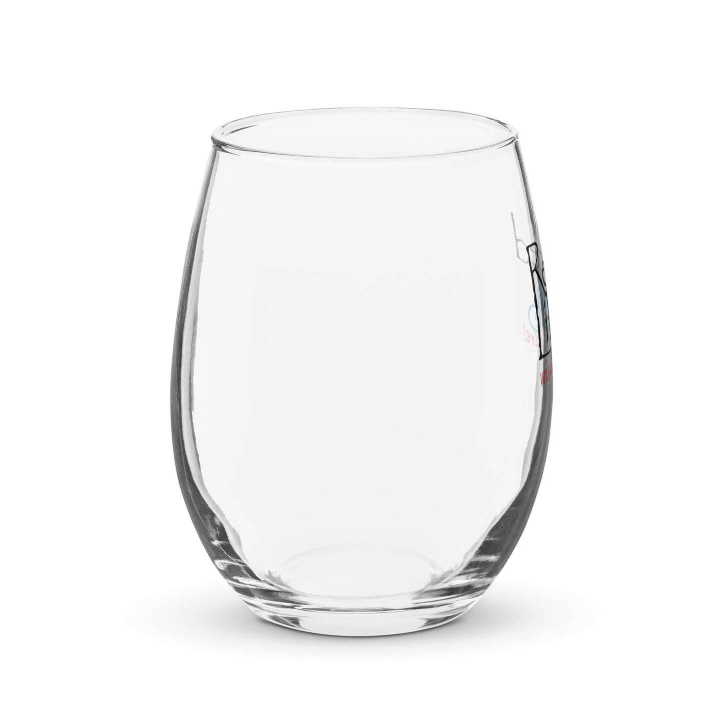 Stemless wine glass Beach Cruiser Man