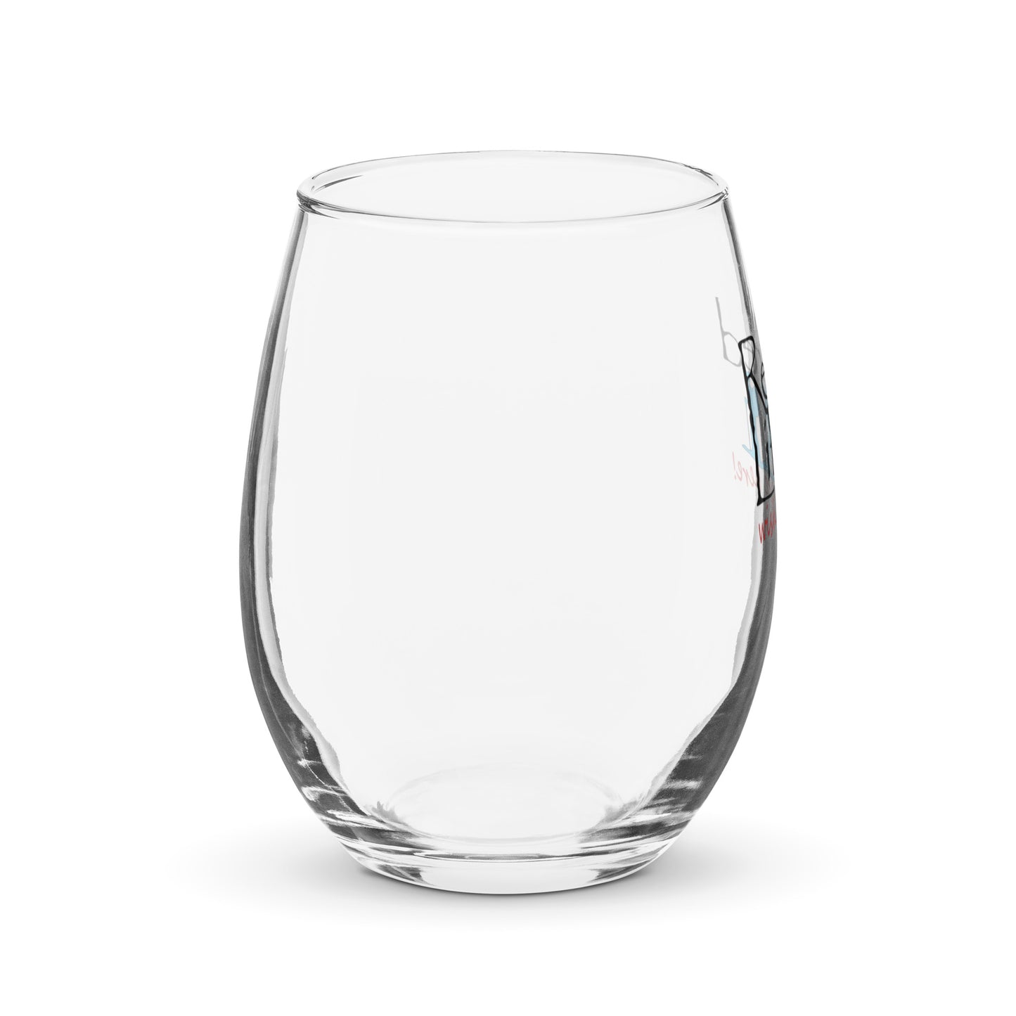 Stemless wine glass Hiking Couple