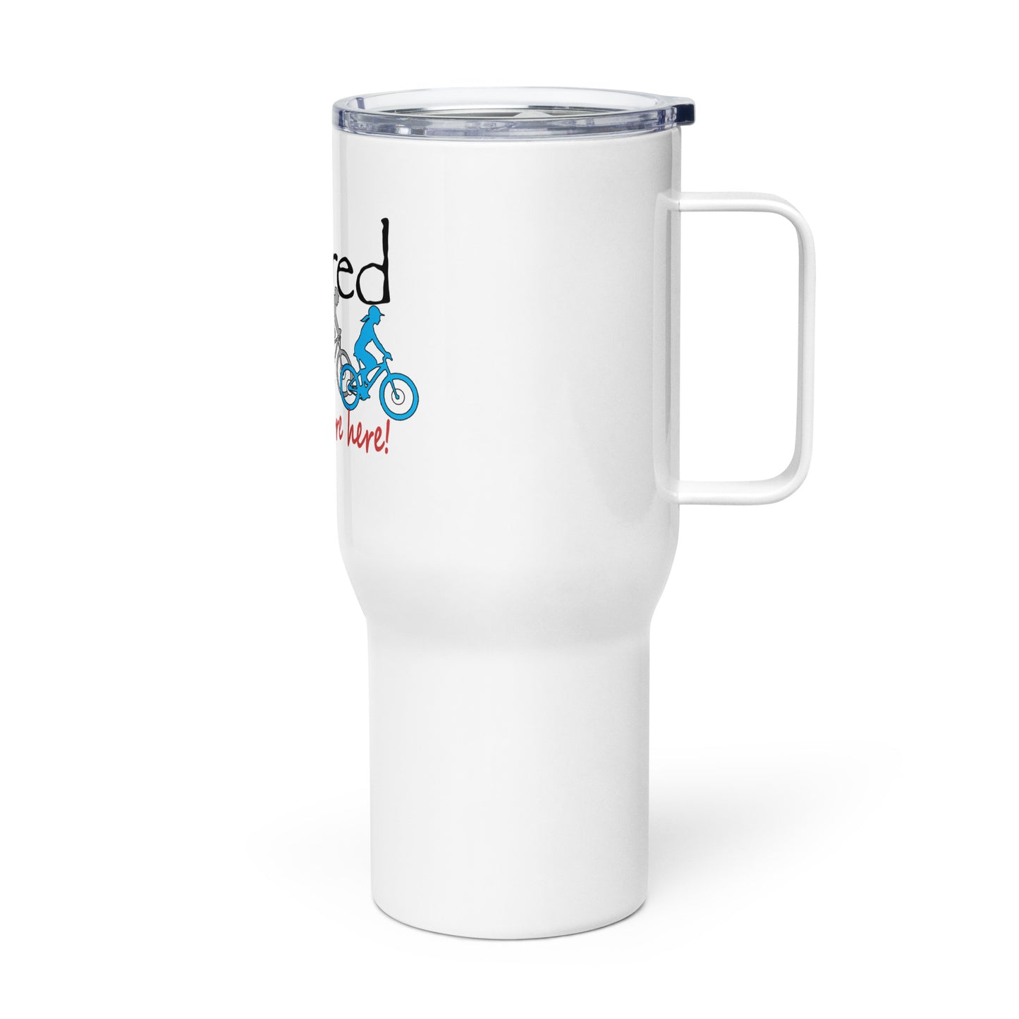 Travel mug with a handle Mountain Bike Couple