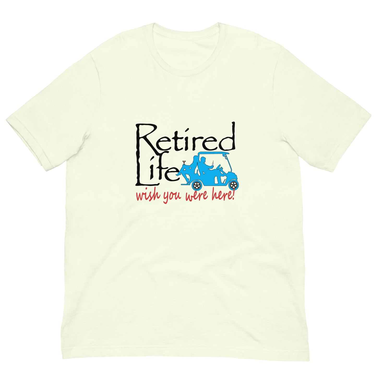 Unisex t-shirt Golf Cart Couple