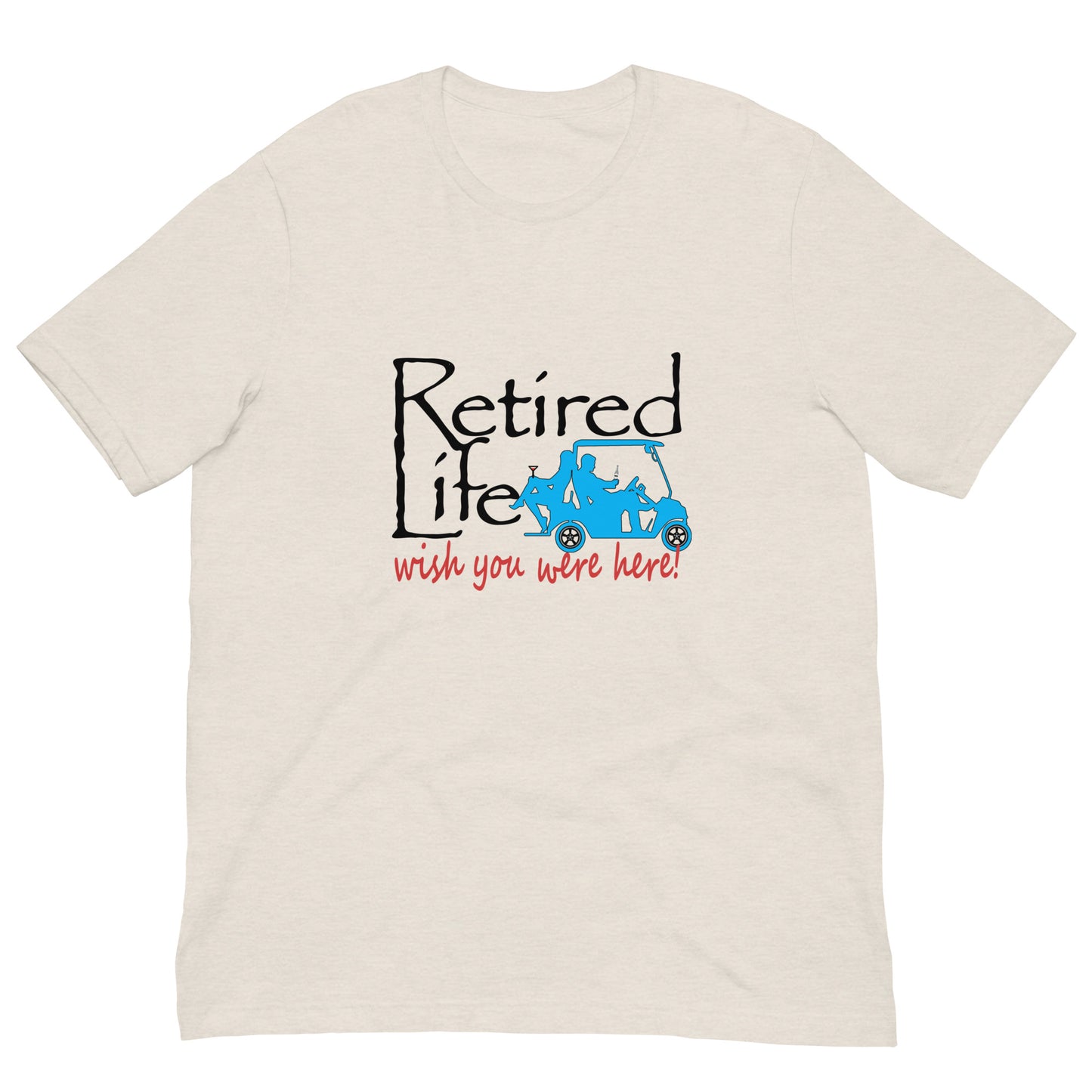 Unisex t-shirt Golf Cart Couple