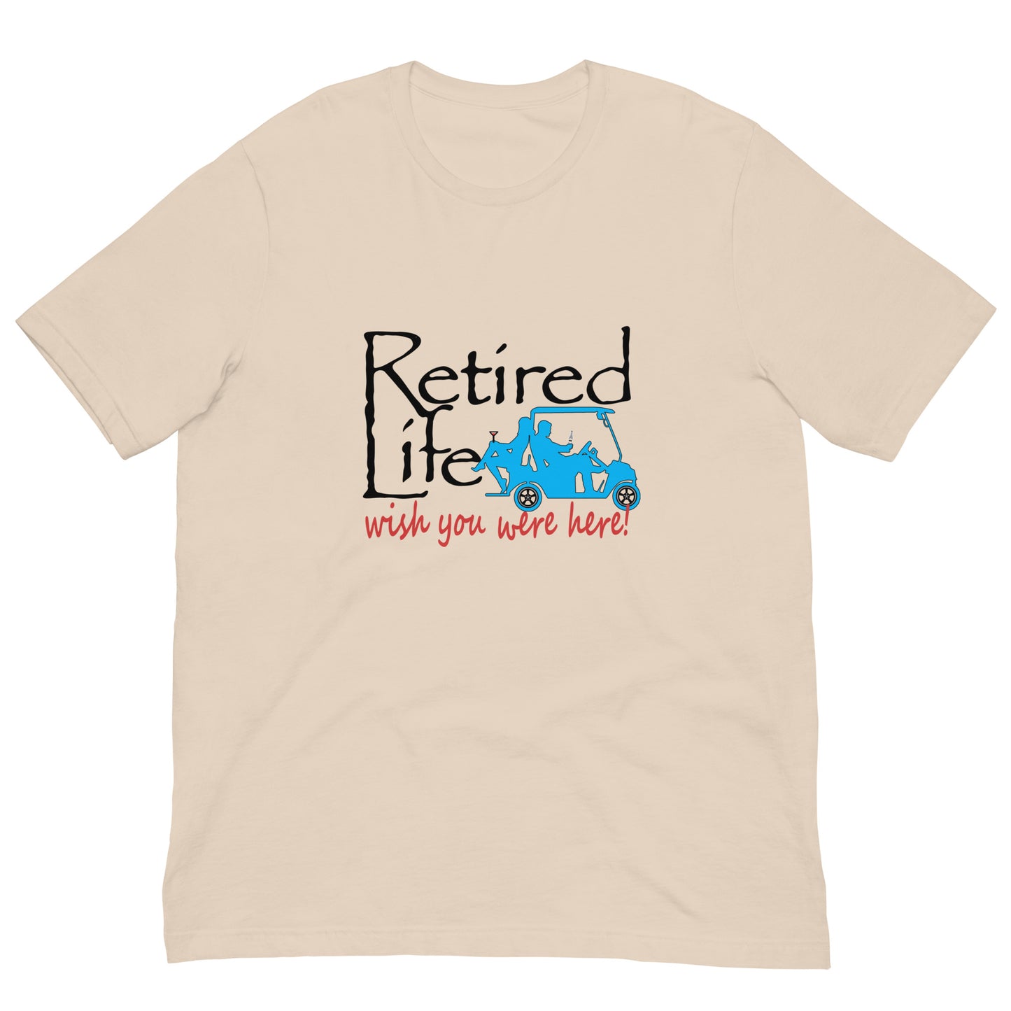Unisex t-shirt Golf Cart Couple