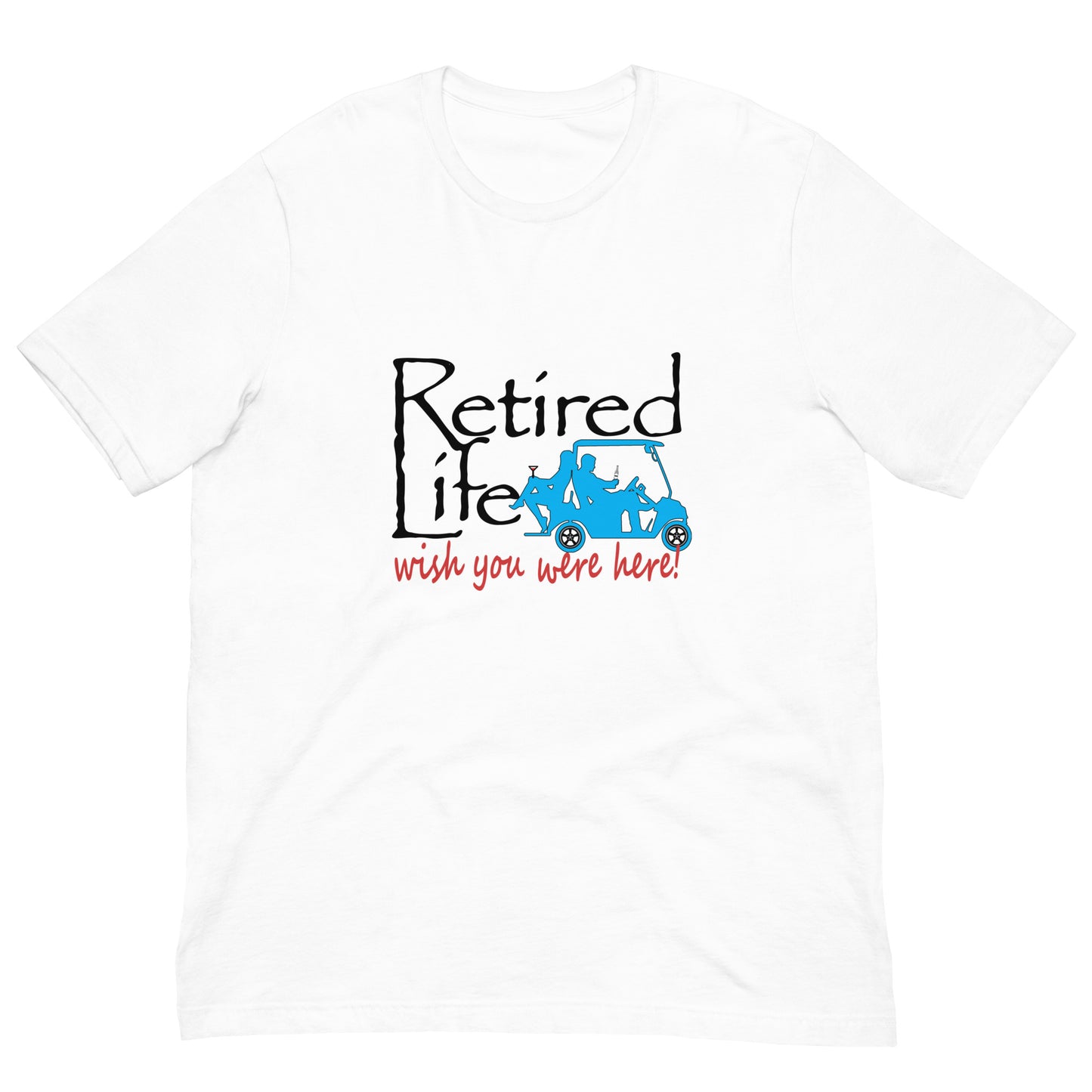 Unisex t-shirt Golf Cart Couple