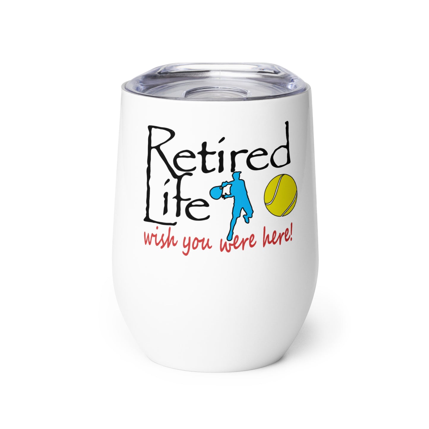 Wine tumbler Man Tennis