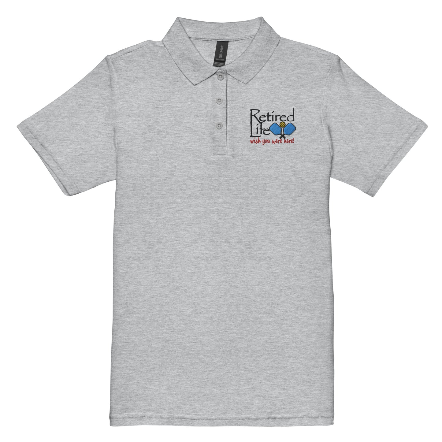 Women’s pique polo shirt Pickleball Paddles