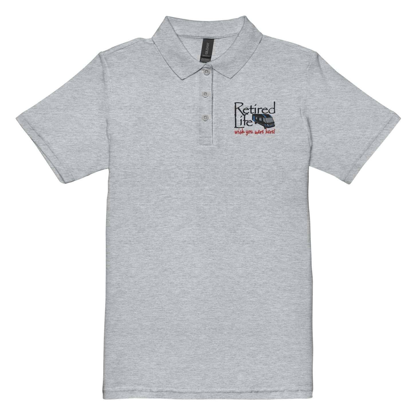Women’s pique polo shirt Motorhome