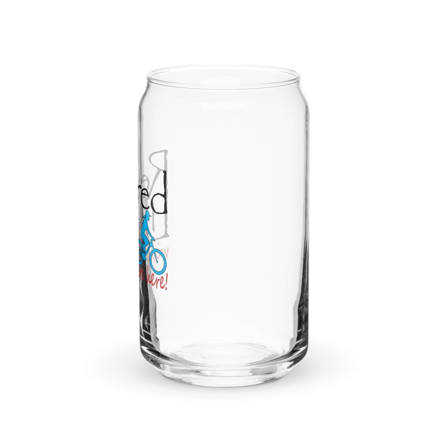 Can-shaped glass Mountain Bike Lady
