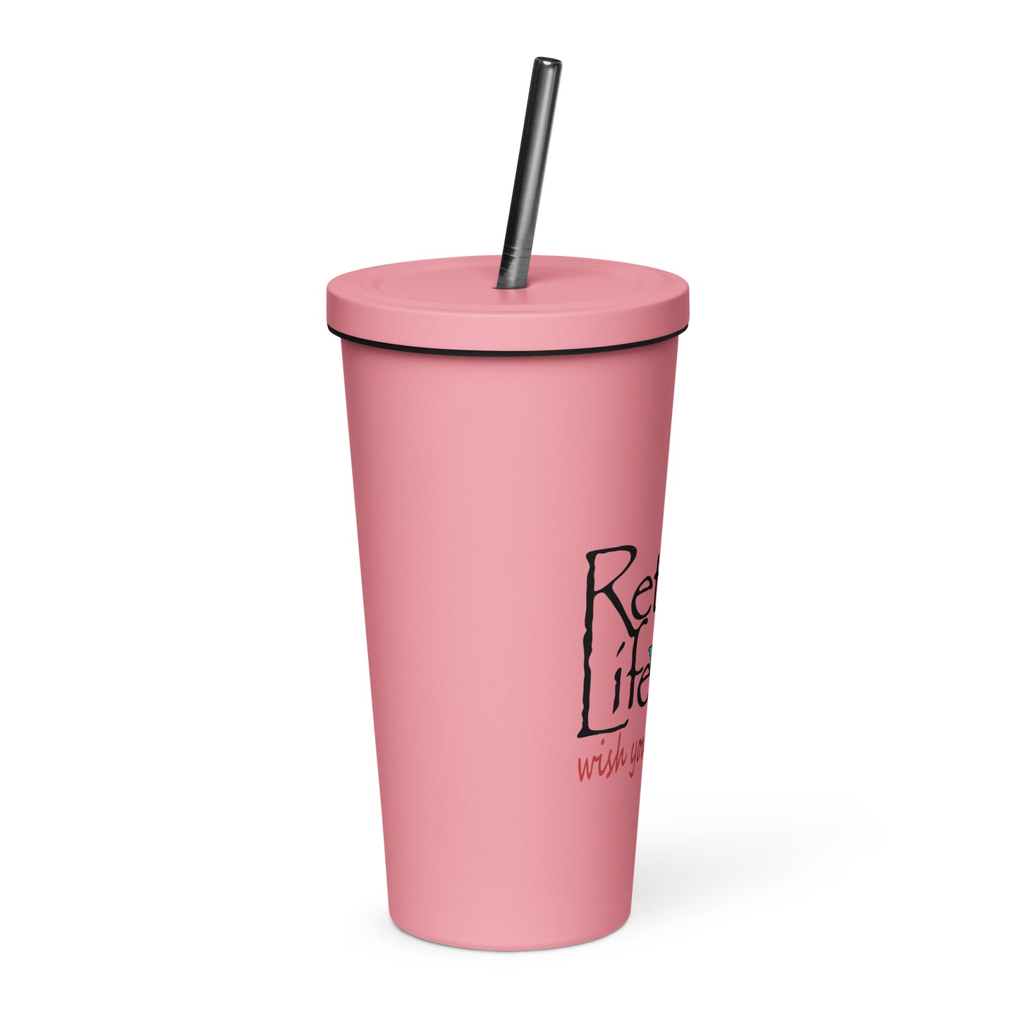 Insulated tumbler with a straw Center Console Boat