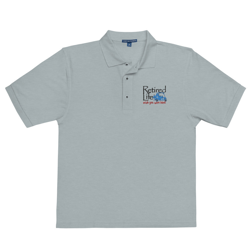 Men's Premium Polo Golf Cart Couple