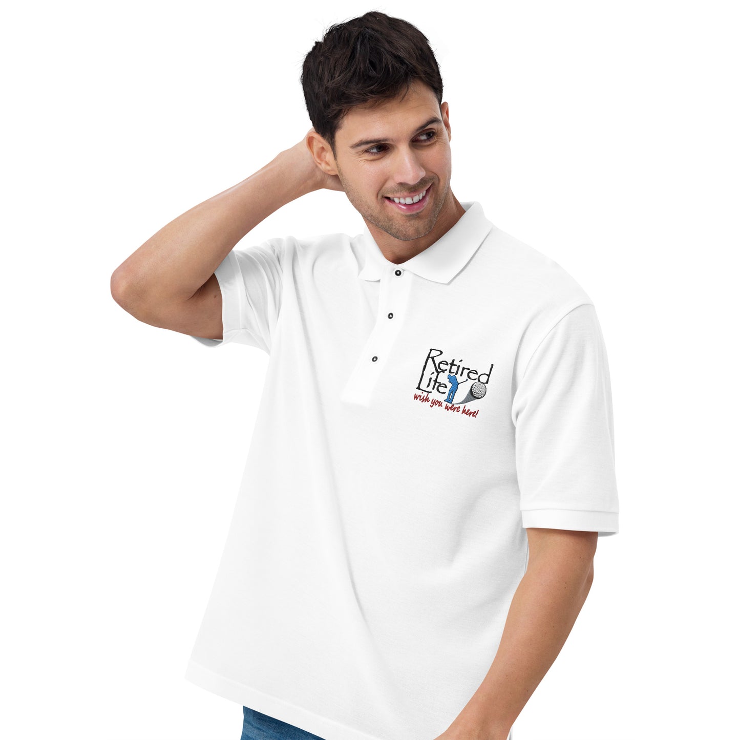 Men's Premium Polo Man Golfer