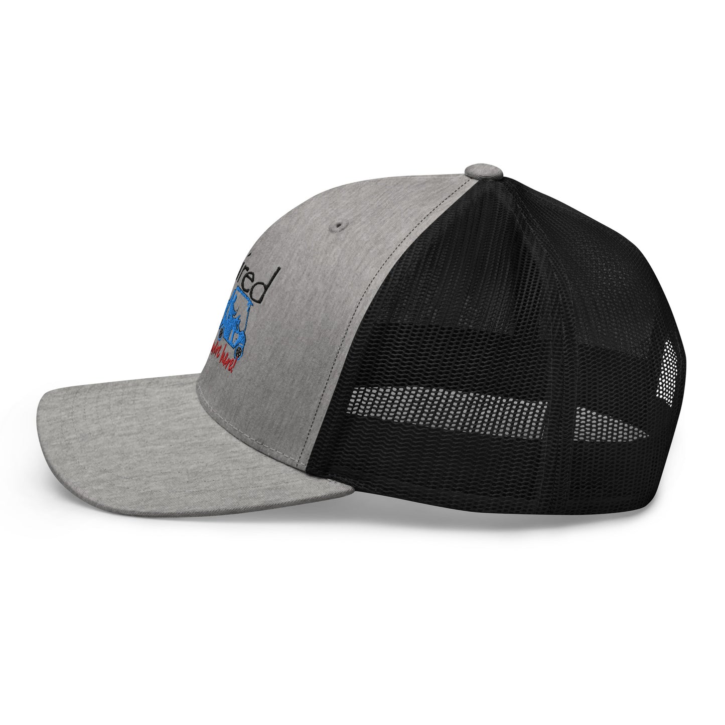 Trucker Cap Golf Cart Couple