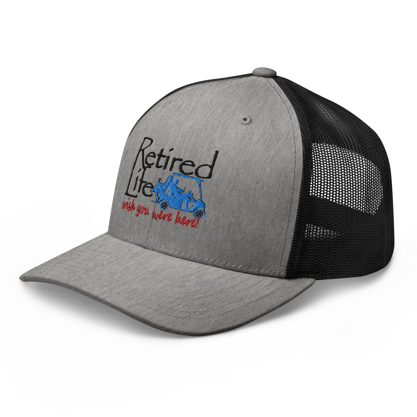 Trucker Cap Golf Cart Couple