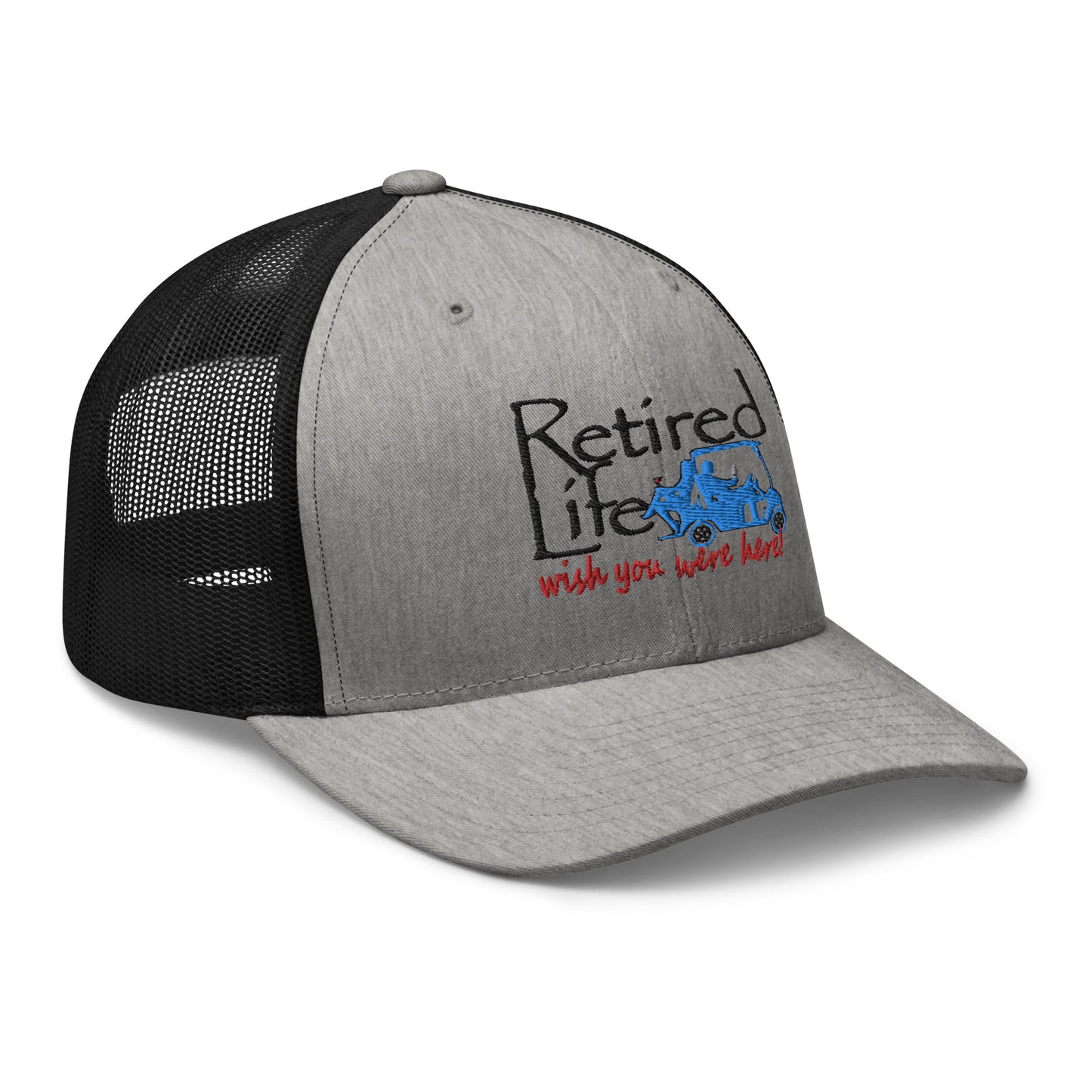 Trucker Cap Golf Cart Couple