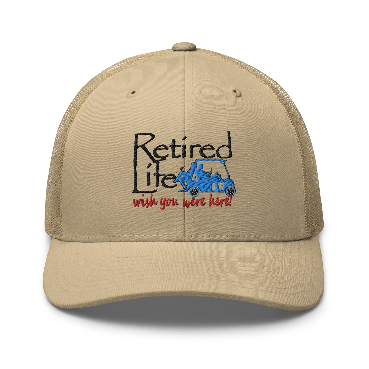 Trucker Cap Golf Cart Couple