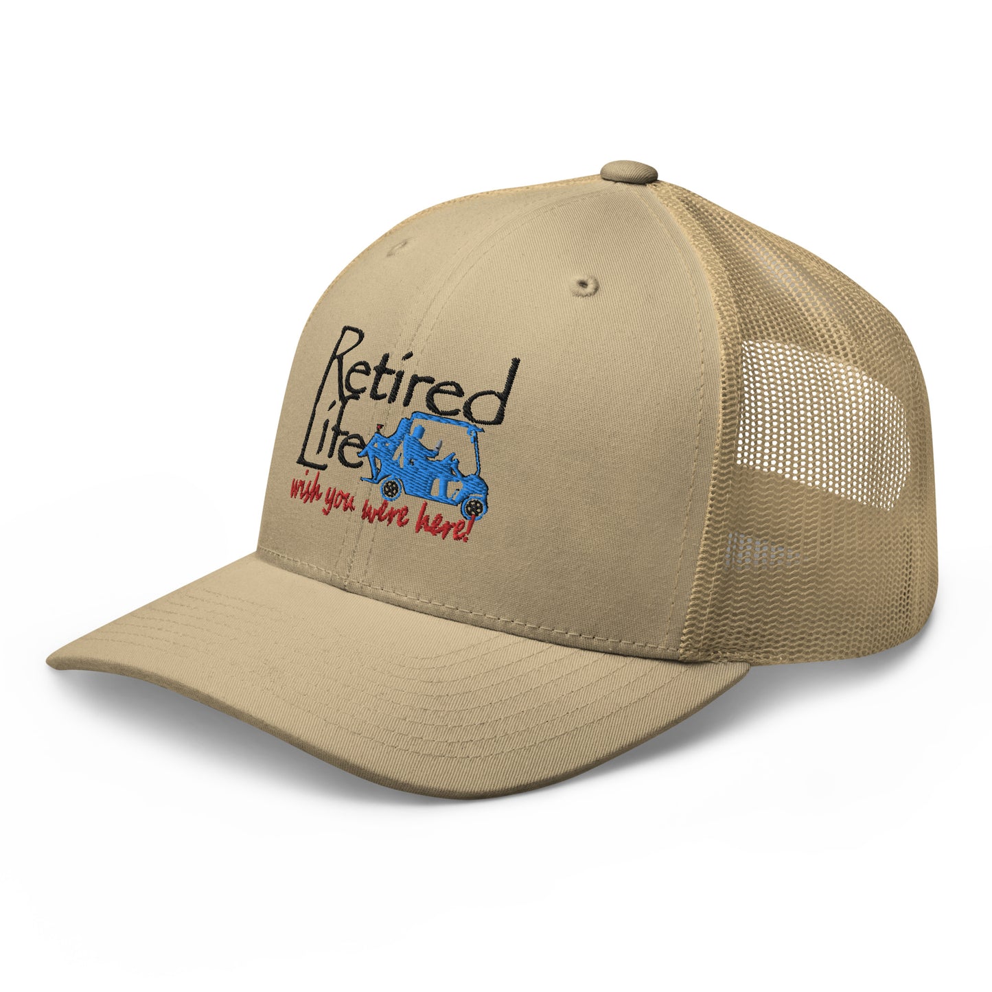 Trucker Cap Golf Cart Couple