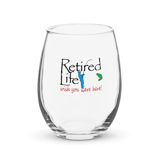 Stemless wine glass Fishing