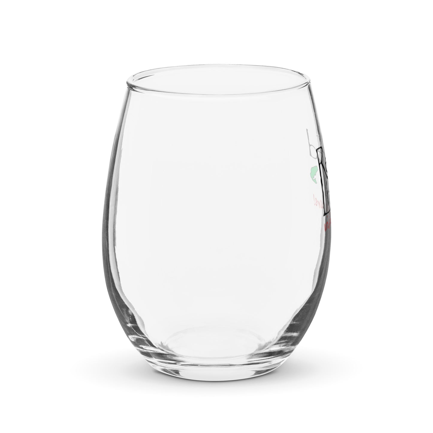 Stemless wine glass Fishing