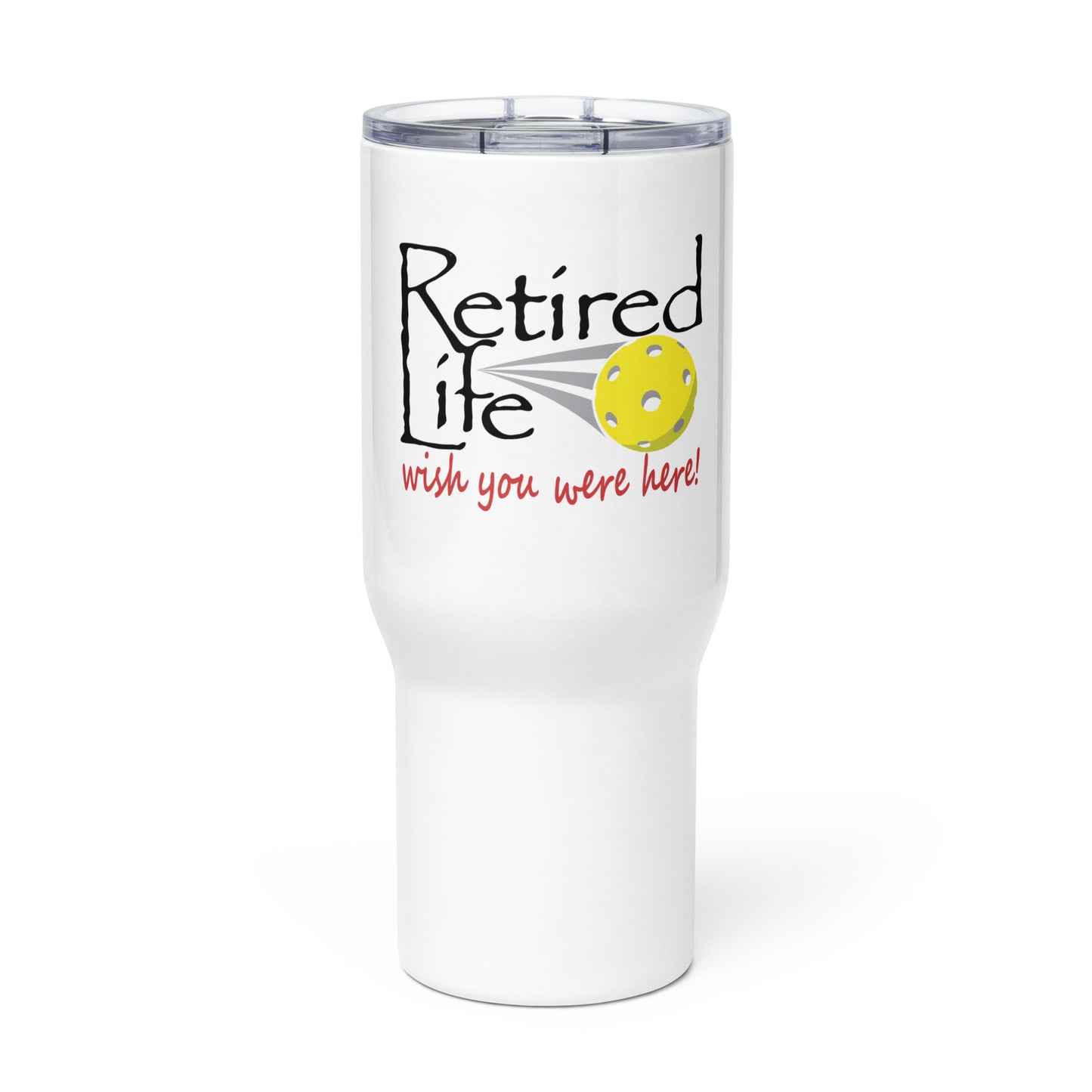 Travel mug with a handle Pickleball