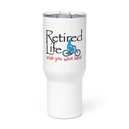 Travel mug with a handle Beach Cruiser Lady