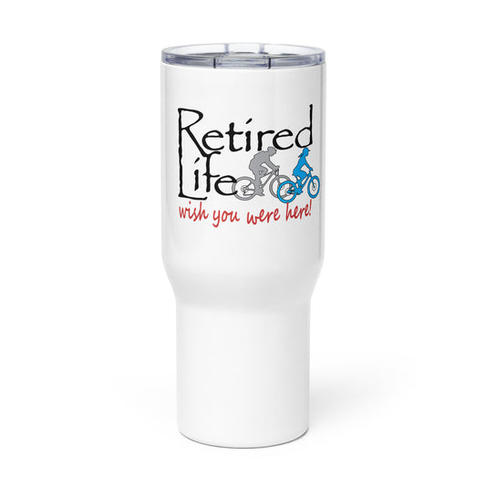 Travel mug with a handle Mountain Bike Couple