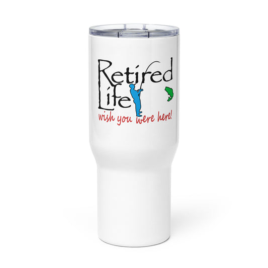 Travel mug with a handle Fishing