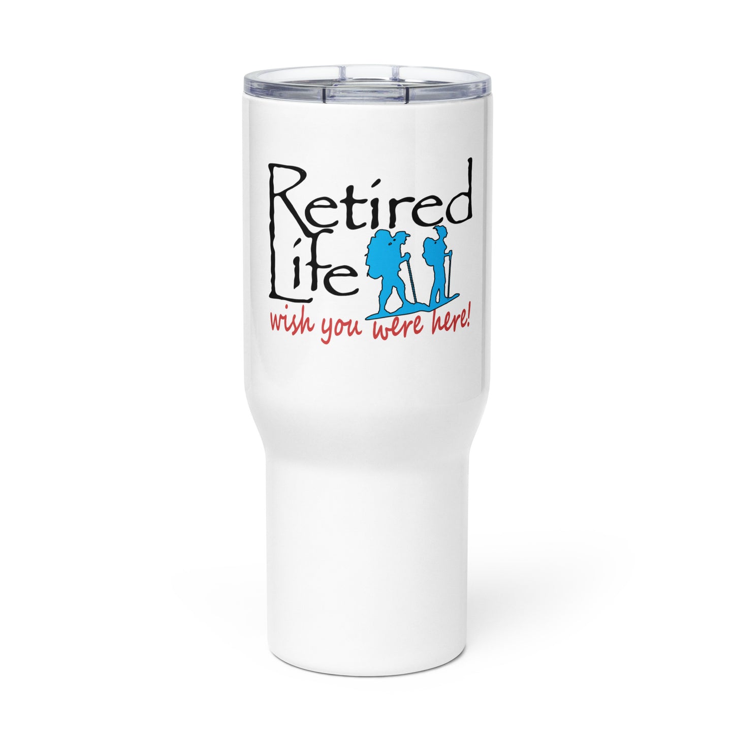Travel mug with a handle Hiking Couple