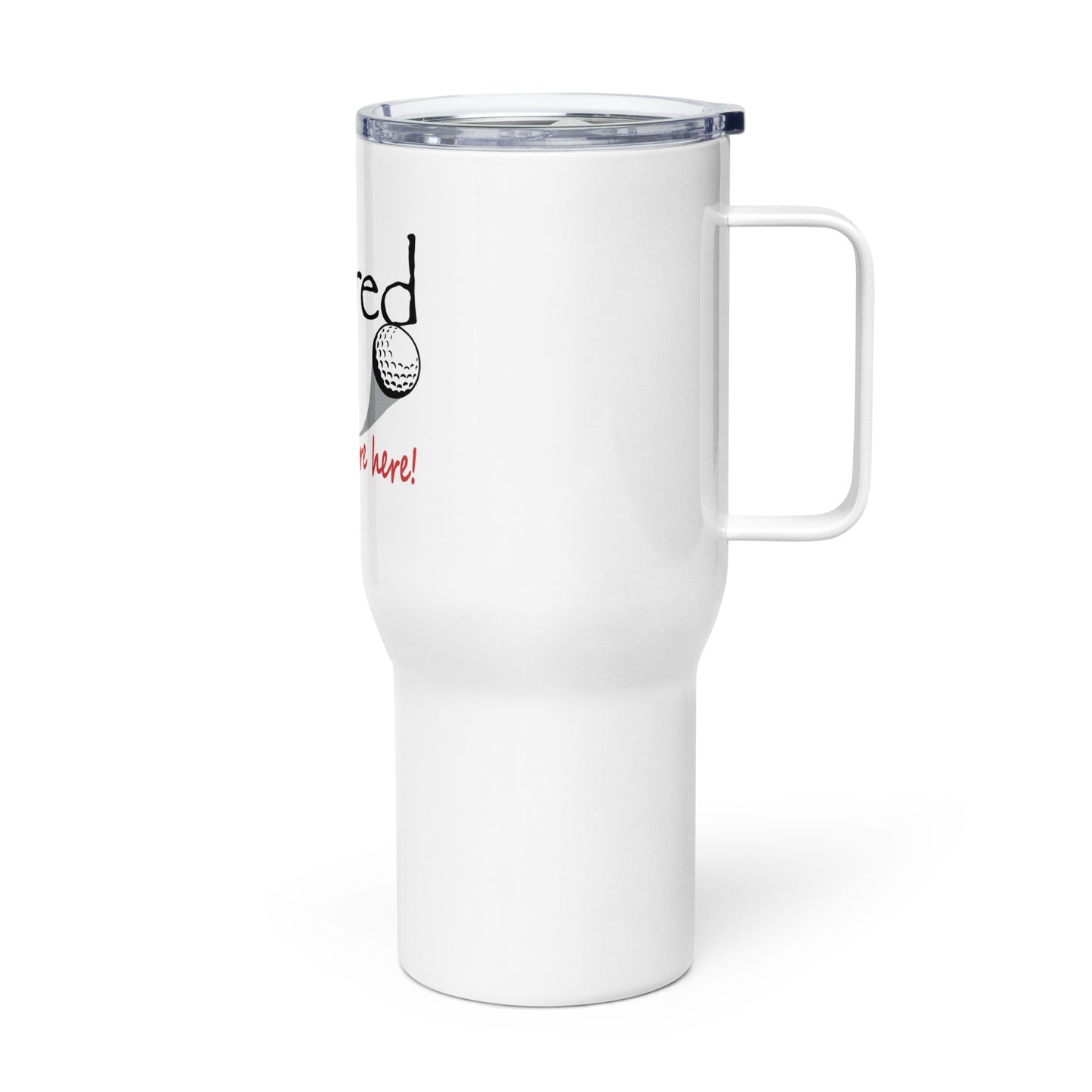 Travel mug with a handle Lady Golfer