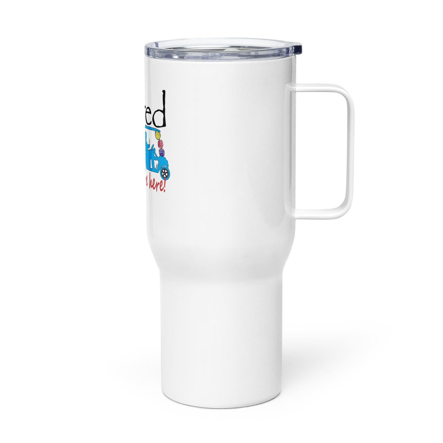 Travel mug with a handle Cart - Loofahs Couple