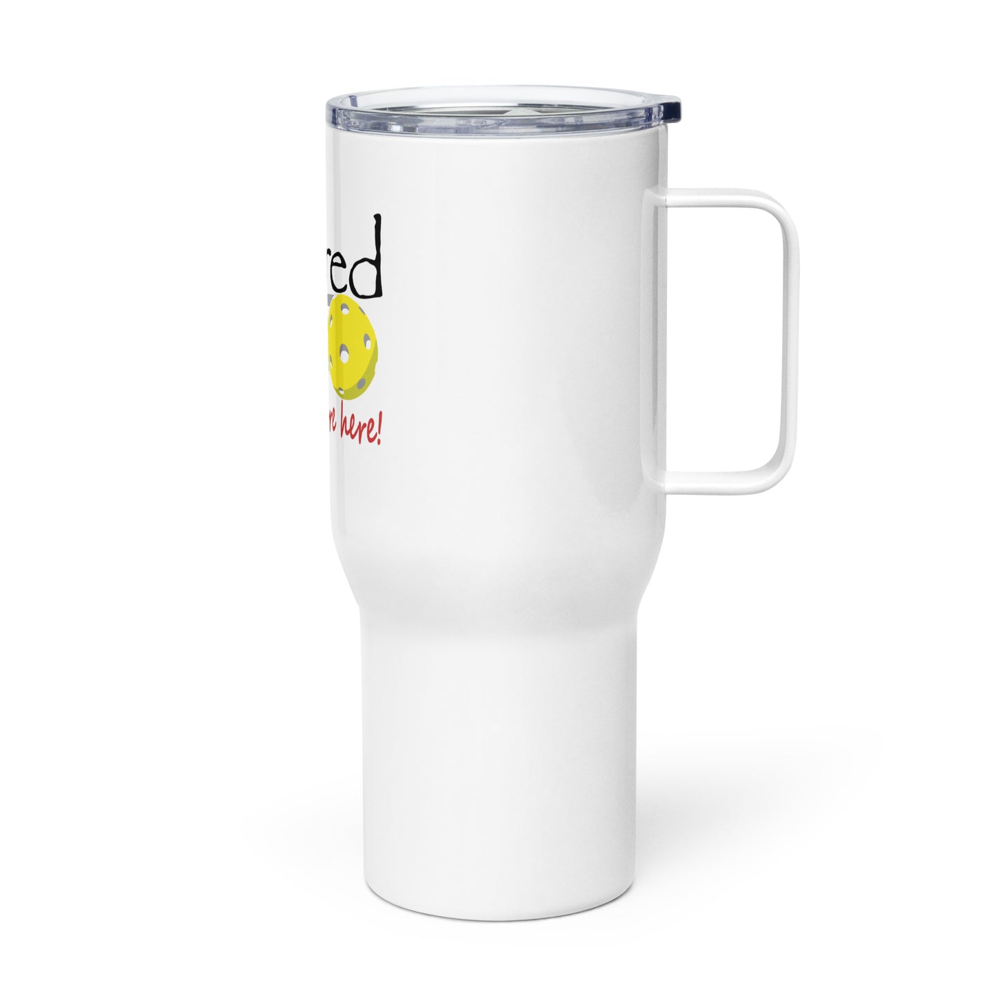 Travel mug with a handle Pickleball