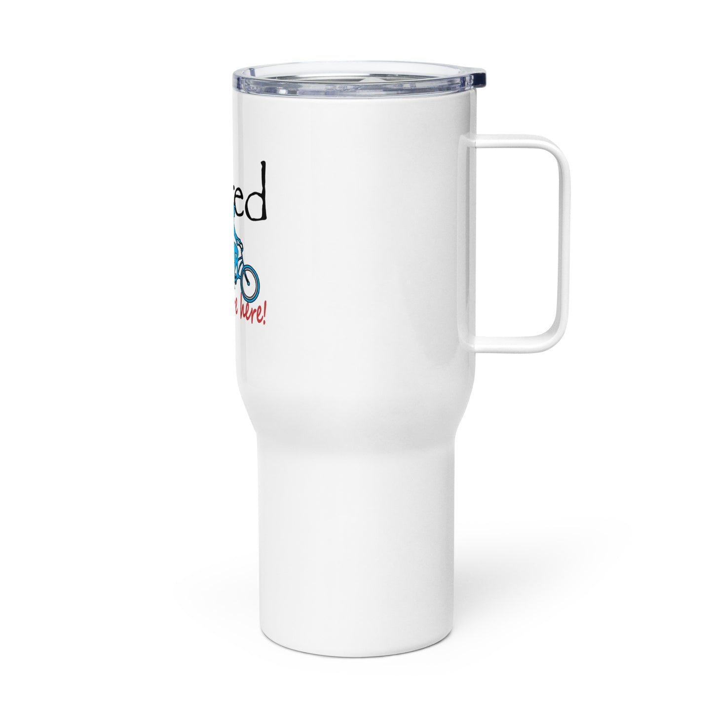 Travel mug with a handle Beach Cruiser Lady