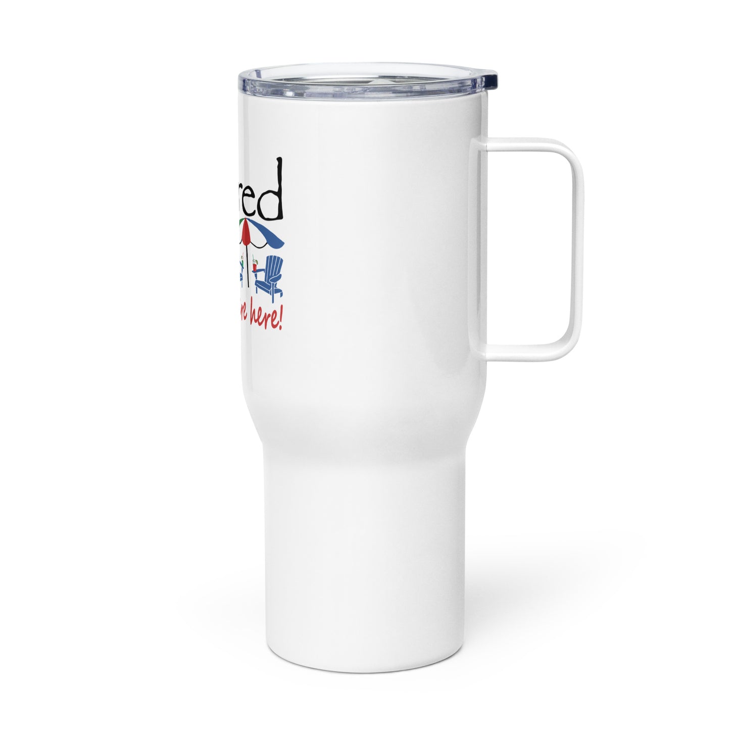 Travel mug with a handle Beach