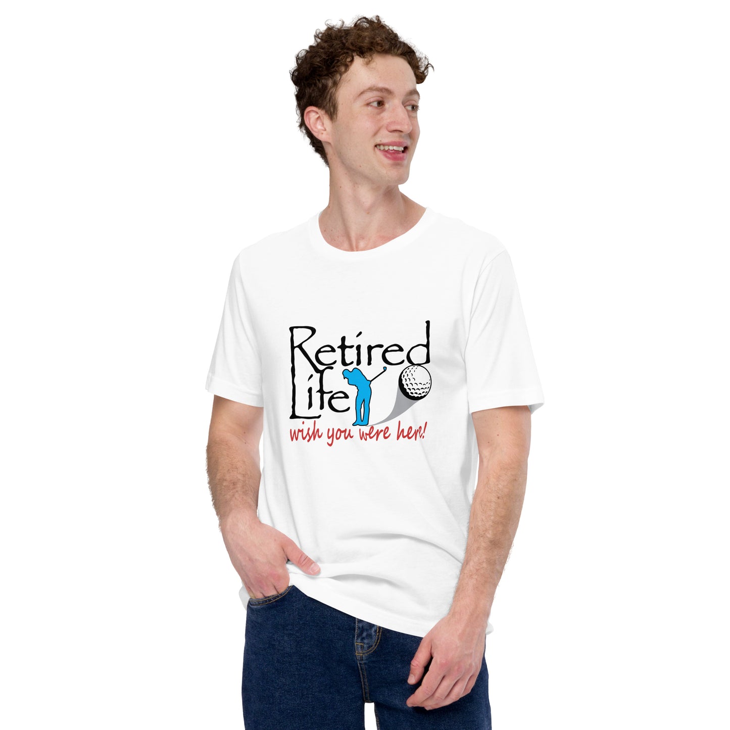 Unisex t-shirt Man Golfer
