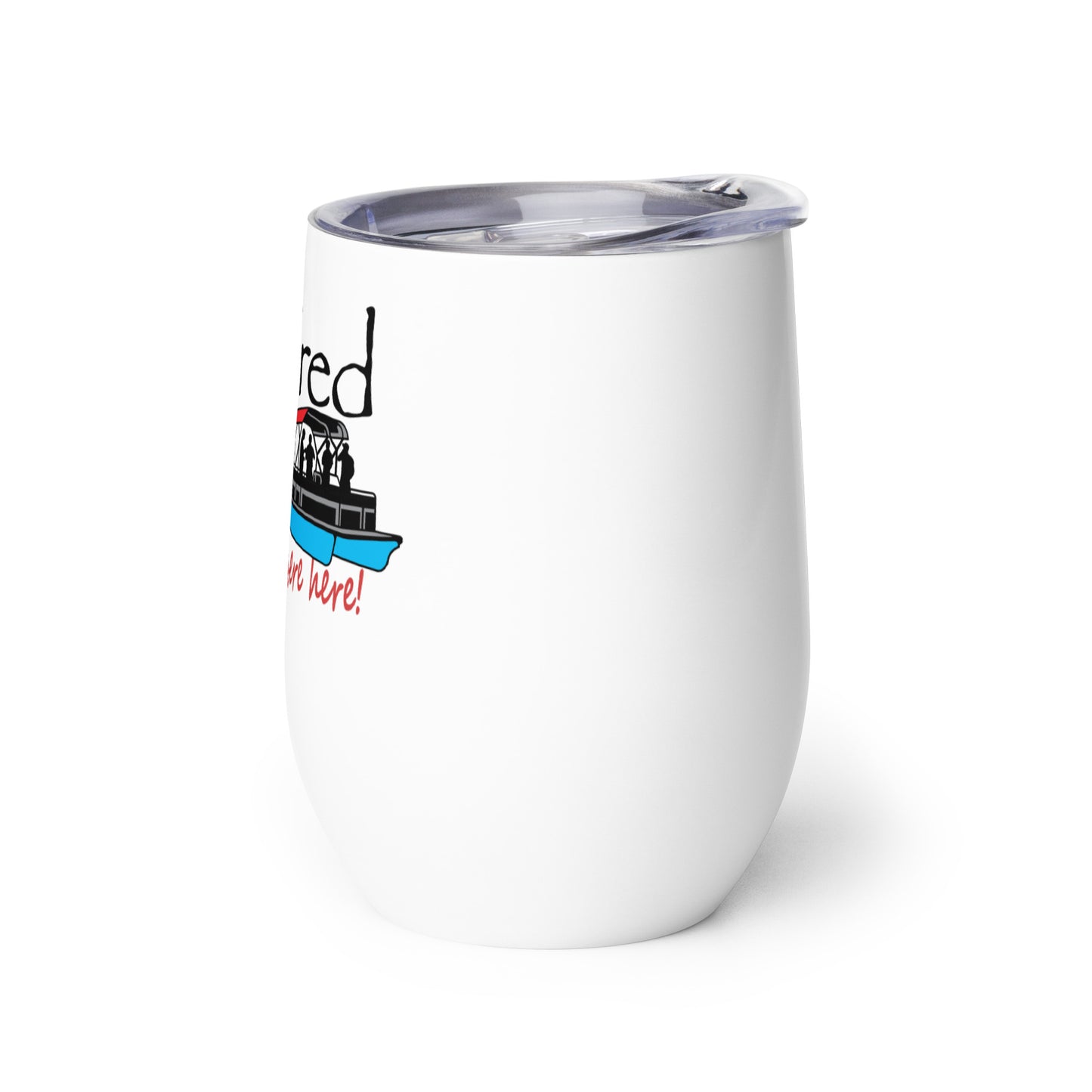 Wine tumbler Pontoon Boat