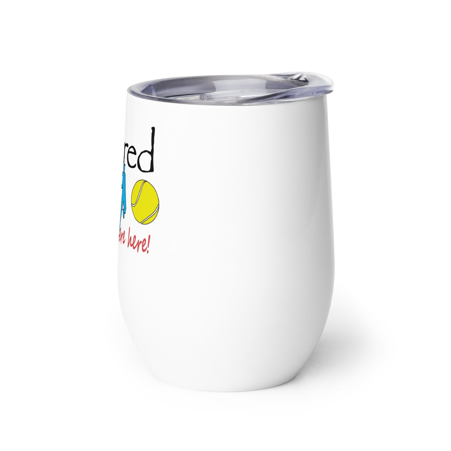 Wine tumbler Man Tennis